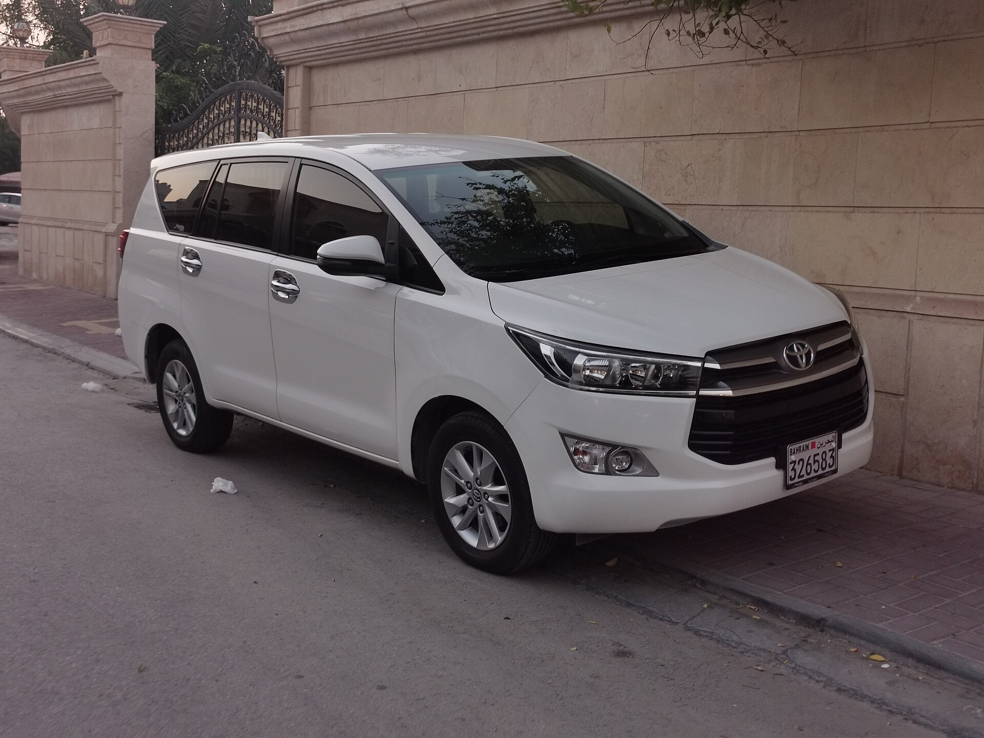 Toyota Innova MPV reference vehicle for Singapore to JPO transfers